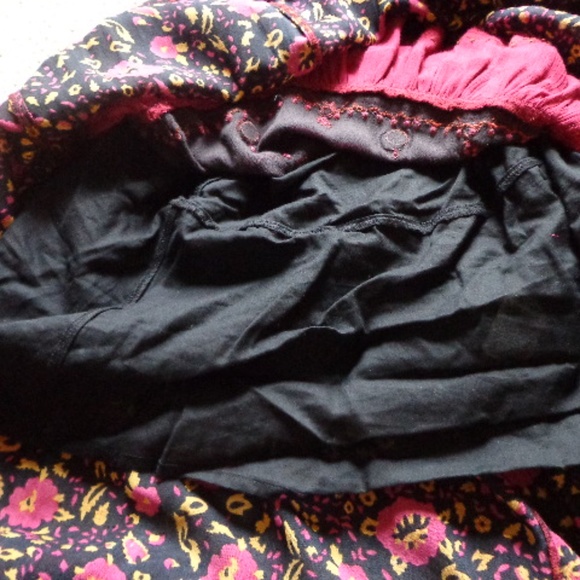 FIRM Free People Mirror Waist Skirt XS Elastic Black NWOT Boho - Picture 7 of 8